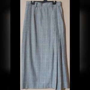 Vintage F Stop Houndstooth A-Line Maxi Skirt Size 12